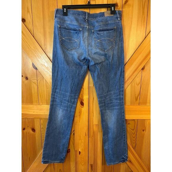 Abercrombie & Fitch Womens Medium Wash Erin Perfect Stretch Jeans Size 6L (5112) - Picture 4 of 9
